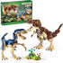 QUENTINAG Dinosaur Toy Building Sets 910PCS, Build Mighty T.rex & Velociraptor, Dinos World