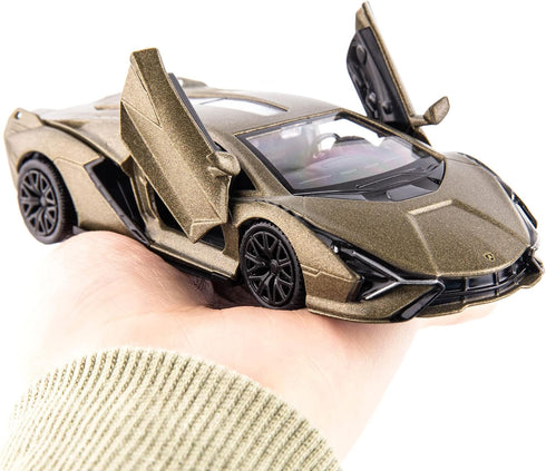 1/36 Scale Lamborghini Sián FKP37 Casting Car Model, Zinc Alloy Toy for Kids, Pull Back Vehicles Gift