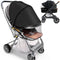 Wanateber Baby Mosquito Net for Stroller Sun Shade, 2-in-1 Stroller Cover for Sun