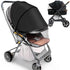 Wanateber Baby Mosquito Net for Stroller Sun Shade, 2-in-1 Stroller Cover for Sun