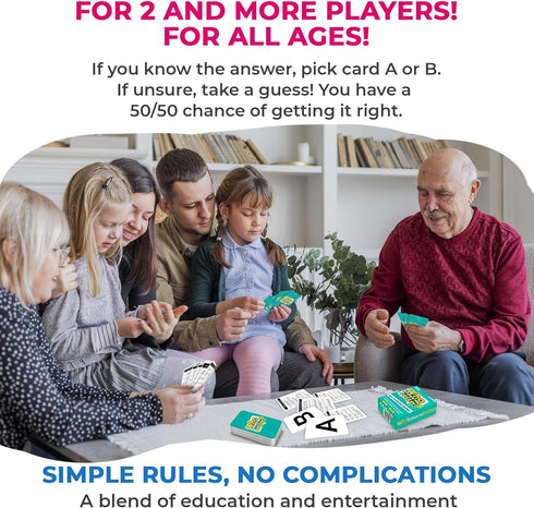 QUOKKA Fun Board Game for 8-10 Year Olds - Family Card Game for Kids Ages 6-7 & Adults - Get to Know Friends
