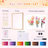 CHERRY CHEERS 3 6 Flower Bouquet Handprint Art Kit, Special Unique Sheets with Floral Design, DIY Keepsake Craft Gift