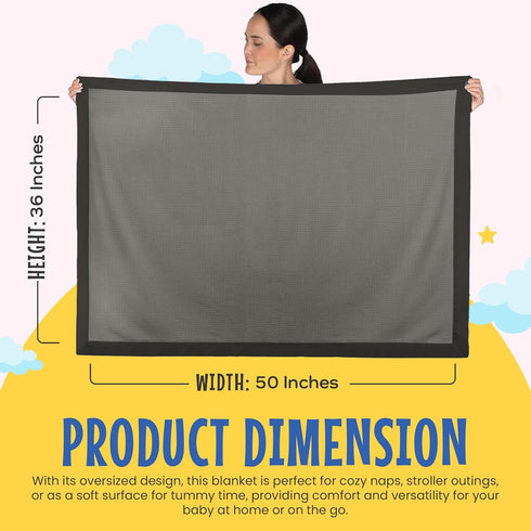 Cozy 36" 50" Blankets Thermal Waffle Baby Blanket Crib Bedding - Soft Warm Infant Thermal Cover for Nursery Stroller