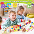 2 3 4 2-5 Montessori Wooden Beads Stacking Toys: Year Old Boys Girls Birthday Gifts - Toddler Sequence Game & Sorting