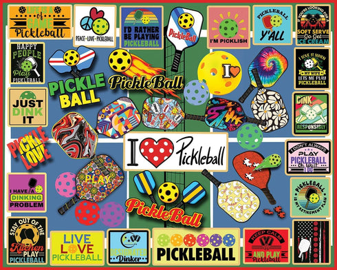 White Mountain Puzzles - Pickleball 1000 Piece Jigsaw Puzzle