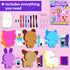 7 8 9 10 11 12 6 KRAFUN Unicorn Sewing Keyring Kit for Kids Age Learn Art & Craft, Includes Stuffed Animal Bear, Dog