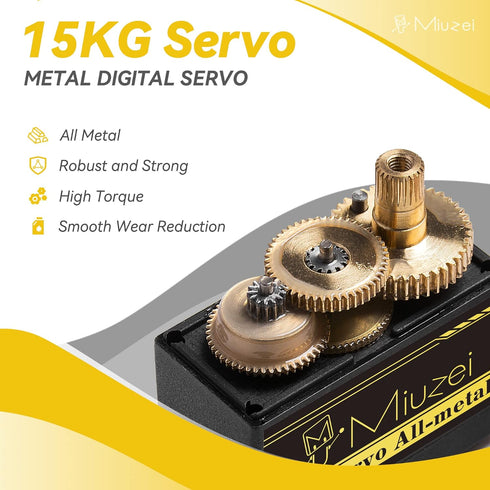 MG996R (2) Miuzei Servo Motor Metal Gear High Speed Torque Digital Servo for RC DIY Helicopter Car Boat Robot