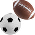 Bedwina Sports Balls for Kids & Toddlers, Pack of 4 Sports Balls Set, Fun Indoor & Outdoor Toys (Hand Pump Included)