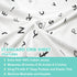 American Baby Company 100% Natural Cotton Fitted Crib Sheet 52" x 28" - Soft, Hypoallergenic, Alphabet Design