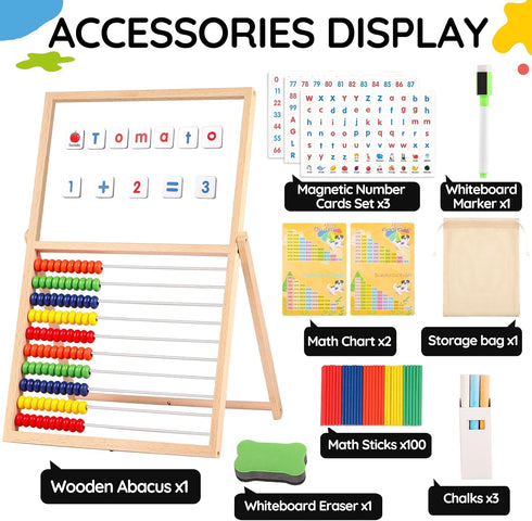 3 4 5 6 7 8+ Magnetic Letters And Numbers, Abacus For Kids Math, Fridge Magnets Easel For Kids, Alphabet Magnets