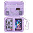 Canboc Carrying Case for Anbernic RG405V Retro Handheld Game Console, Storage Box with Mesh Pocket, Purple