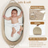 Baby Changing Basket Foldable Baby Changing Pad and Waterpoof Cover, Premium Handmade Cotton Rope Reinforced Moses