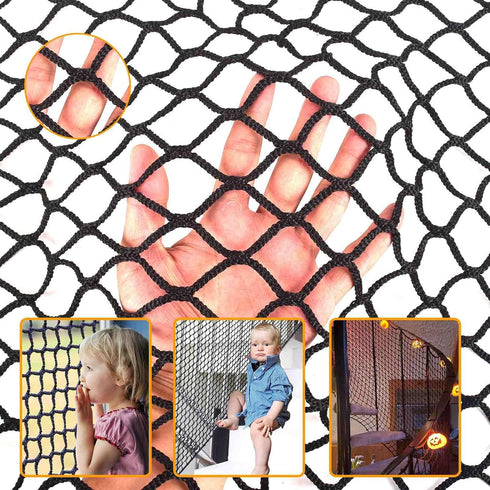 Balcony Netting for Pets, Apartment, Stair, Trampoline, Child Safety Rope Net, Driveway Net for Kids Safety