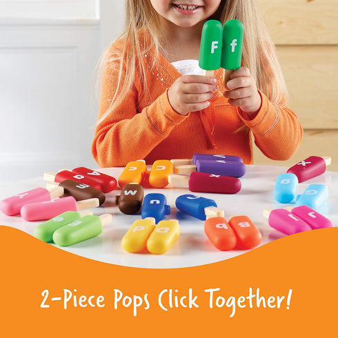 Learning Resources Smart Snacks Alpha Pops - Toddler Educational Alphabet Toys, ABC Puzzles, Ice Cream Toy, Preschool