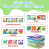 XBagSJ 5PCS Baby Bath Books for Toddlers Learning The Names of Animals, Fruits, Vegetables, Transportation, Colorful