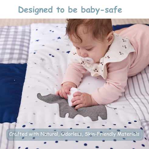 59 x71 UTEX Baby Play Mat for Floor, Playpen Mat, Thick Cushioned Play Mat for Baby and Infants, Non-Slip & Machine
