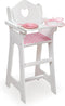 Toy Doll High Chair with Accessories by Badger Basket for 18 inch Dolls