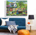 300 8-10 10-12,Vintage Country 20.5x15in Piece Puzzles for Adults,Farm Grandma Jigsaw Puzzle for Adults Children