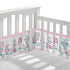 BreathableBaby Breathable Mesh Liner for Full-Size Cribs, Classic 3mm Mesh, Owl Fun Pink (Size 4FS)