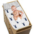 Sweet Jojo Designs Navy Blue White Woodland Deer Boy Baby Changing Pad Cover Infant Newborn Diaper Table Change Mat