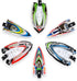 Nunkitoy Boat,12 Pack Swimming Bath Toy,Wind Up Assorted Bath Boat Toy,Yacht Speed Boat for Pool, Beaches