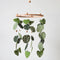 Goukurlsma Green Leaf Mobile for Crib Mobile Forest Baby Mobile Monstera Plant Crib
