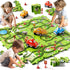 Beby Buty 64PCS Set 3 4 5 3-5 4-6, 3 4 5 6 Puzzle Track Car Toys for Kids Boys, Toddler Toys Gifts for Year Old, Floor