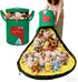 Mergct Toy Storage Bin with Play Mat, Large Collapsible Storage Basket for Building