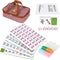 Chinese Small Mahjong Set, 144 Numbered Melamine Tiles (Green) with Carrying Bag, Complete Game Set