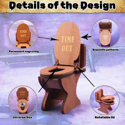 DND Dice Jail: Dice Chair of Shame with Dunce Hat, DND Accessories for Dungeons and Dragons