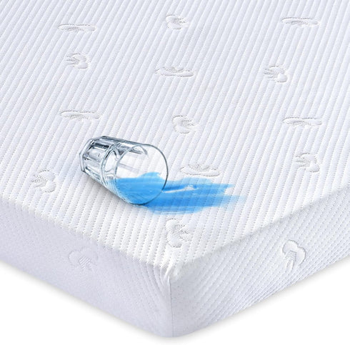 Waterproof Pack and Play Mattress Protector, Quilted Pack and Play Mattress Pad