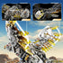 CSNRHG Set 3D Mechanical Eagle Building Block Poseable Model with Articulated Wings & Talons STEM Toy for Kids & Adults