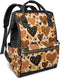Honeybaby Diaper Bag Backpack for Mom & Dad Print Abstract Leopard 19L Large