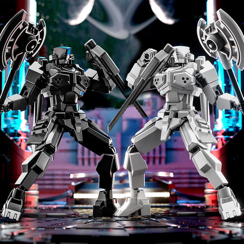 MMXBGS 2er Set T13 13 13 Action Figure, Assembly Completed Shield Warrior Titan Action Figures, Multi-Jointed Movable