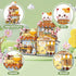 6-12, Set, (923 Japanese Street View Taiyaki Shop Mini Building Blocks for Girls MOC Creative Building Toys Cute Panda