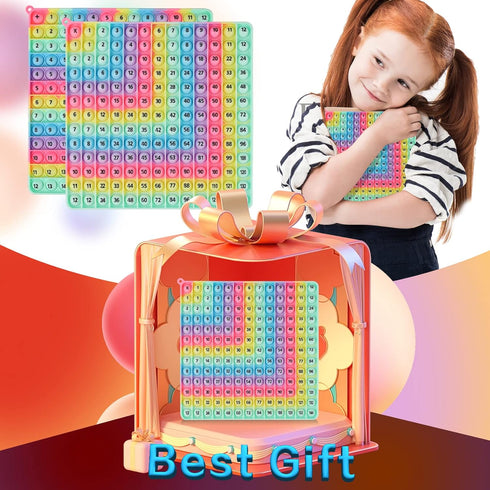 Multiplication Game Table Division Flash Cards - 3rd Grade Fidget Math Toy for Learning