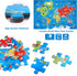 Puzzles,48 3-5,Preschool 4-8 Jumbo Floor Puzzle for Kids,World Map Jigsaw Geography Piece Globe Atlas Puzzle