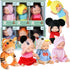 6 Sets 4 Inch Mini Reborn Baby Dolls with Animal Clothes, Realistic Baby Doll Set for Kids 3+