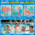8 Pcs Reusable Water Balloons with Mesh Bag for Summer Games, Quick Fill Water Splash Ball for Outdoor Activities