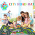 12 Foam Play Mat for Baby, Interlocking Foam Tiles, City Road Track Puzzle Mat Pieces