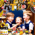 PEIQICHU Excavator Birthday Decorations Construction Birthday Party Decoration Supplies for Kids Truck Car Themed Happy