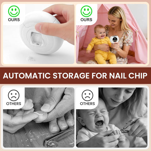Lilatyu 3 1 3-Speeds, Trimmer Electric Nail Clipper Upgraded in Automatic, Baby Nail File, Polishing Automatic Nail