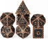 UDIXI 7-Die Metal Dice Set, Polyhedral DND Dice for Role Playing and Tabletop Games (Ancient Copper)