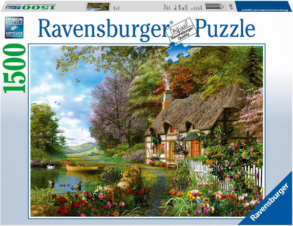 Ravensburger 1500-Piece Country Cottage Jigsaw Puzzle | Premium Quality | Anti-Glare Surface | Precision Fit