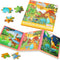 Magnetic Puzzles for Kids Ages 4-6, 20-Piece Travel Dinosaur Toddler Puzzles, Educational Learning Magnets for Road