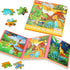 Magnetic Puzzles for Kids Ages 4-6, 20-Piece Travel Dinosaur Toddler Puzzles, Educational Learning Magnets for Road