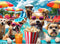 VOLUVOLU 300 Piece Jigsaw Puzzle for Adults, Fun at The Amusement Park Dog