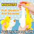 Kawaite (Set 2) Stretchy Stress Relief Balls of Duck Squeeze Ball Squishy Fidget Toys for Kids and Adults | Anxiety
