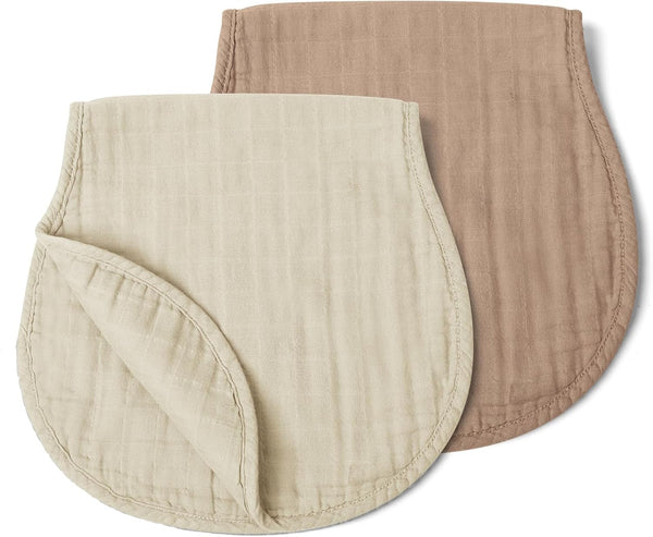 haakaa Muslin Burp Cloths for Baby, 100% Organic Cotton, Large 22.8''x11.4'', 2pcs