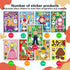 36 Sheets Mario Make a Face Stickers, DIY Cartoon Crafts for Kids Birthday Gifts and Party Favors